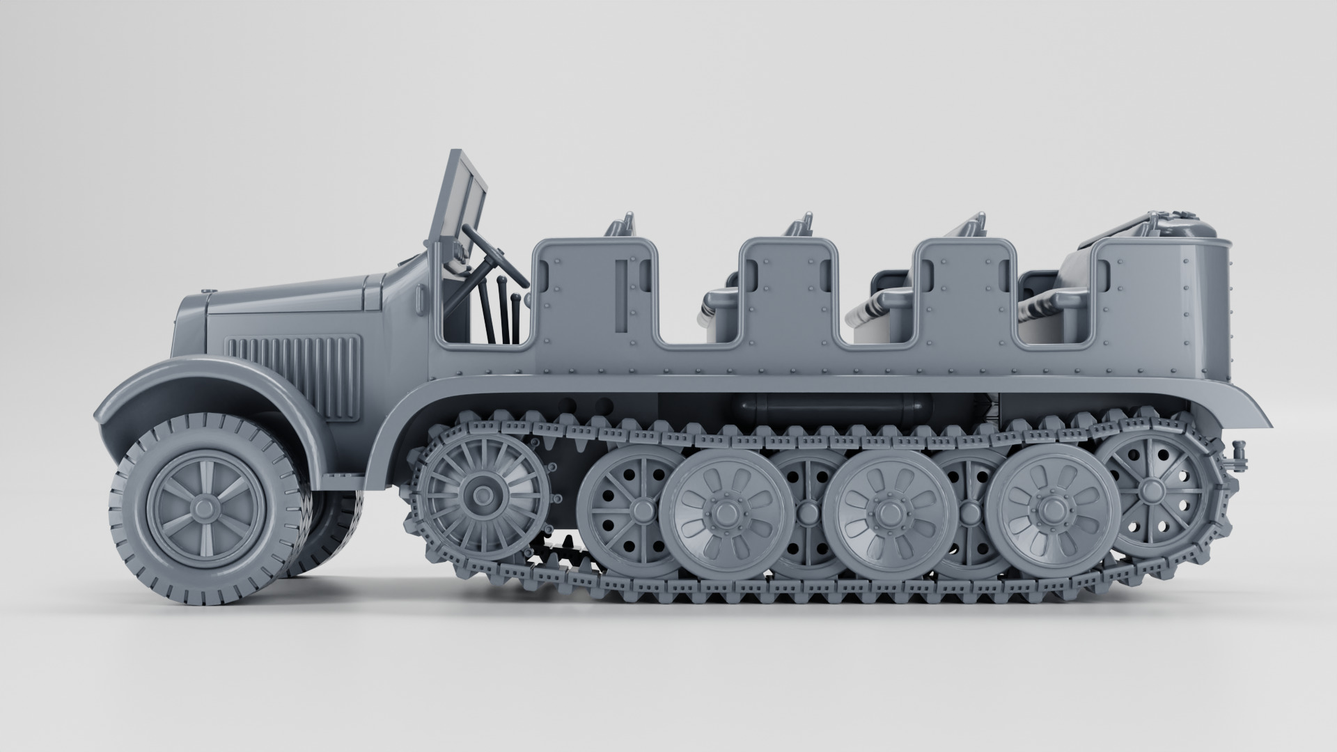 Sd Kfz 6 Zugkraftwagen 5t 3D print model_9
