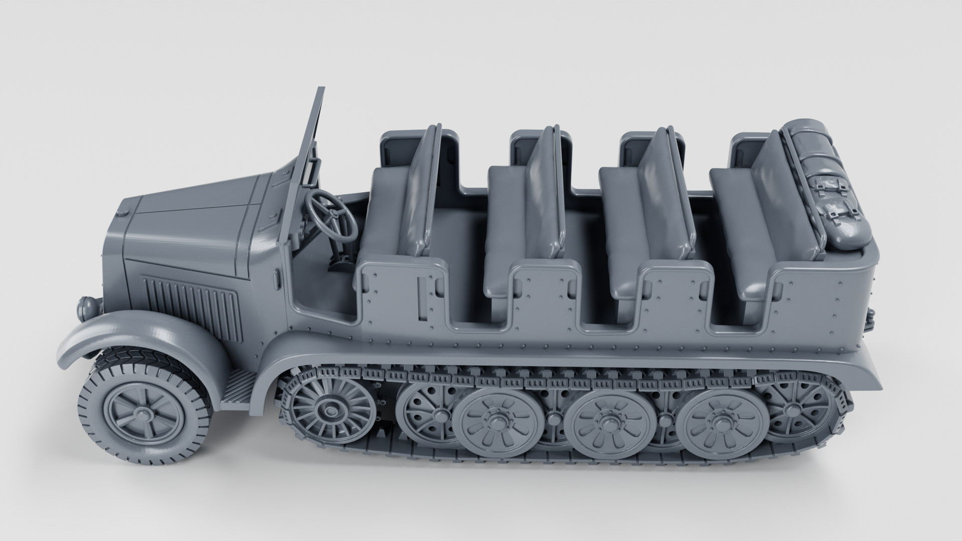 Sd Kfz 6 Zugkraftwagen 5t 3D print model_8