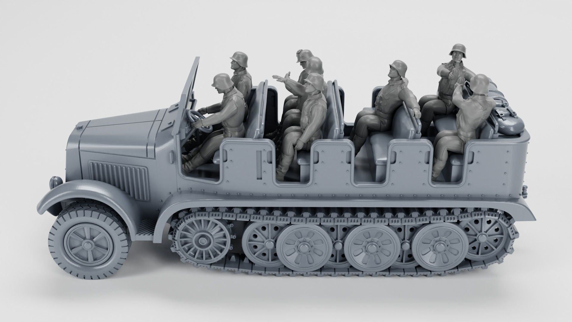Sd Kfz 6 Zugkraftwagen 5t 3D print model_1