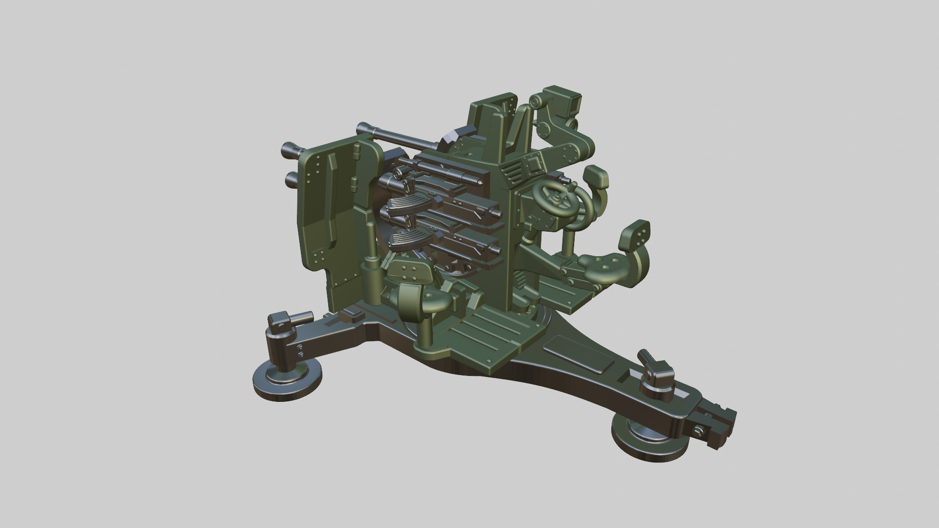 Sd Kfz 7-1 with 20mm Flakvierling 38 3D print model_6