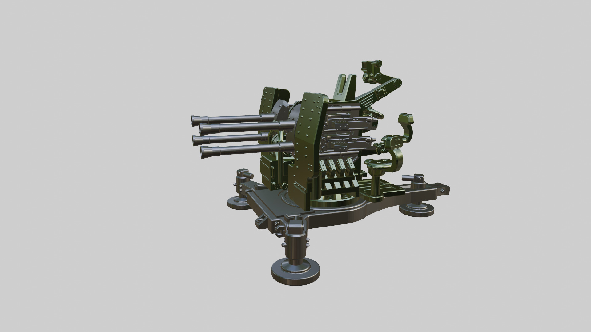 Sd Kfz 7-1 with 20mm Flakvierling 38 3D print model_5