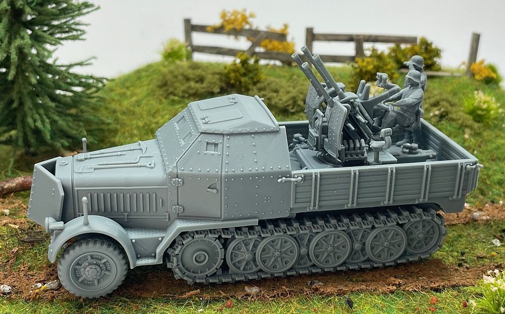 Sd Kfz 7-1 with 20mm Flakvierling 38 3D print model_19
