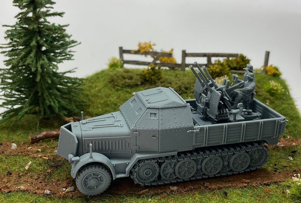 Sd Kfz 7-1 with 20mm Flakvierling 38 3D print model_1