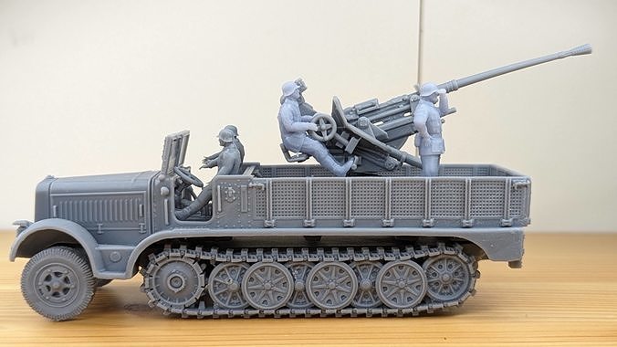 Sd Kfz 7-2 - 37mm Flak37 3D print model
