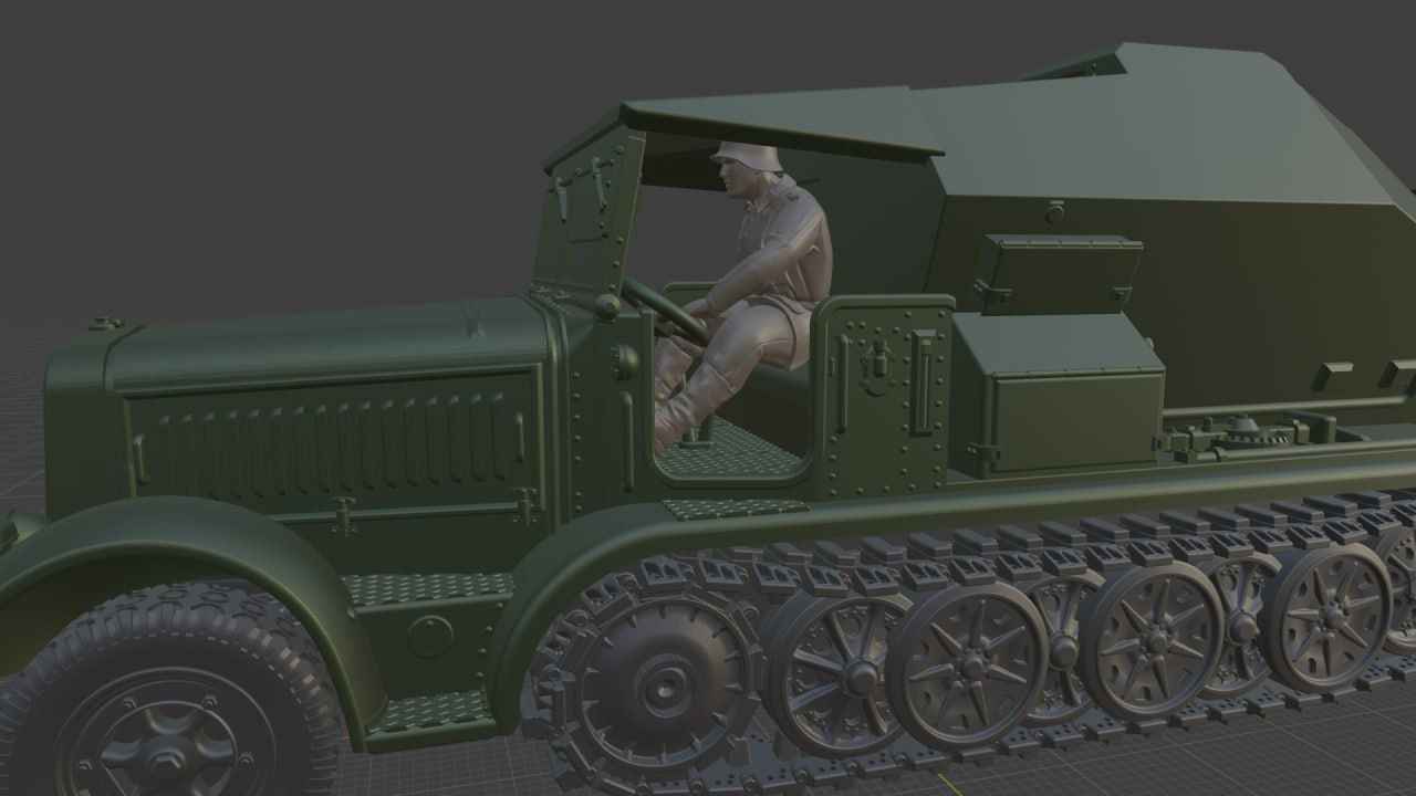 Sd Kfz 7-3 - The Feuerleitpanzerfahrzeug fur V-2 Raketen 3D print model_4