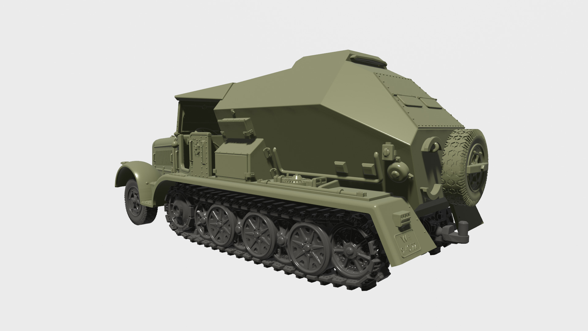 Sd Kfz 7-3 - The Feuerleitpanzerfahrzeug fur V-2 Raketen 3D print model_3
