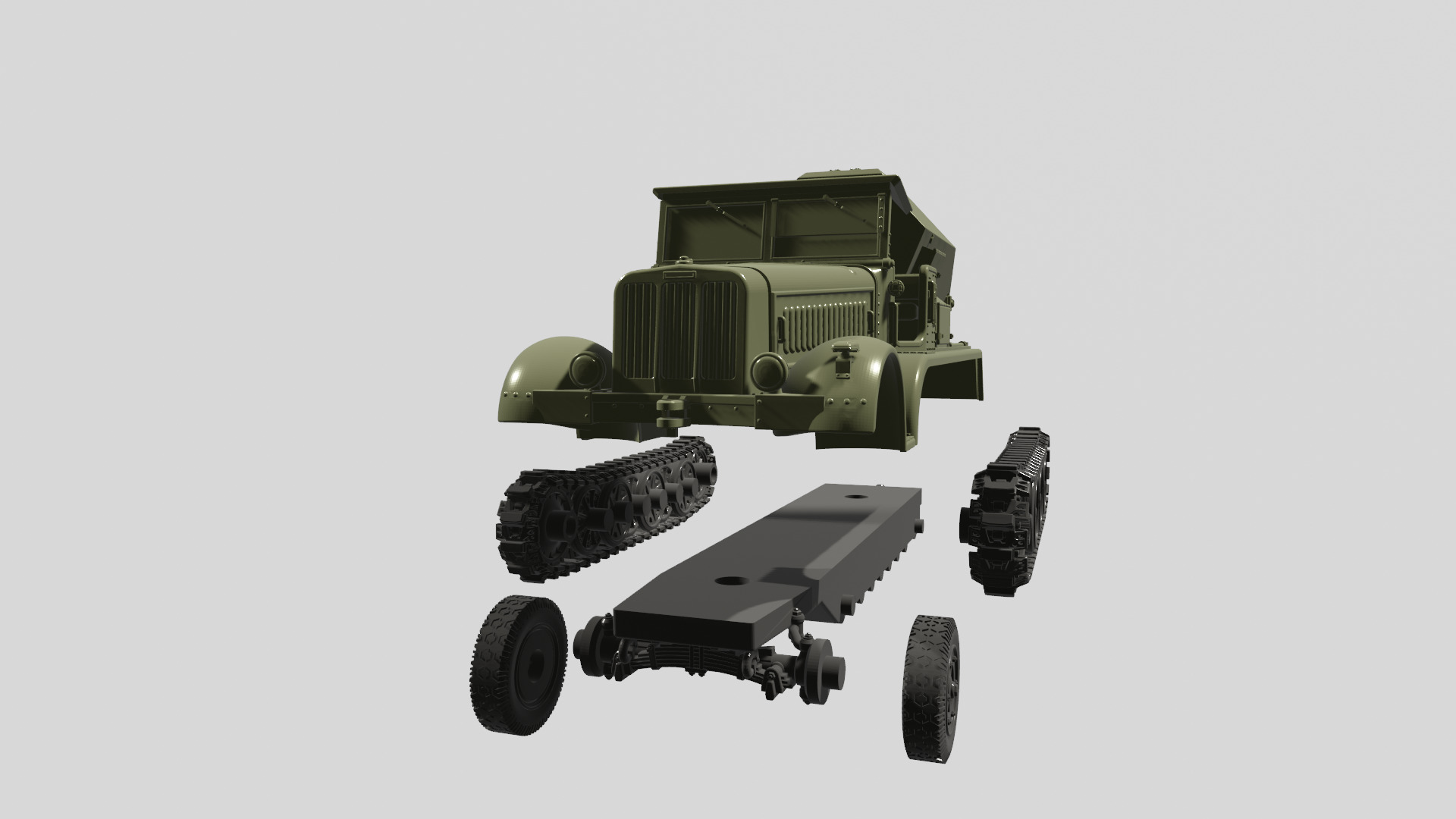 Sd Kfz 7-3 - The Feuerleitpanzerfahrzeug fur V-2 Raketen 3D print model_9