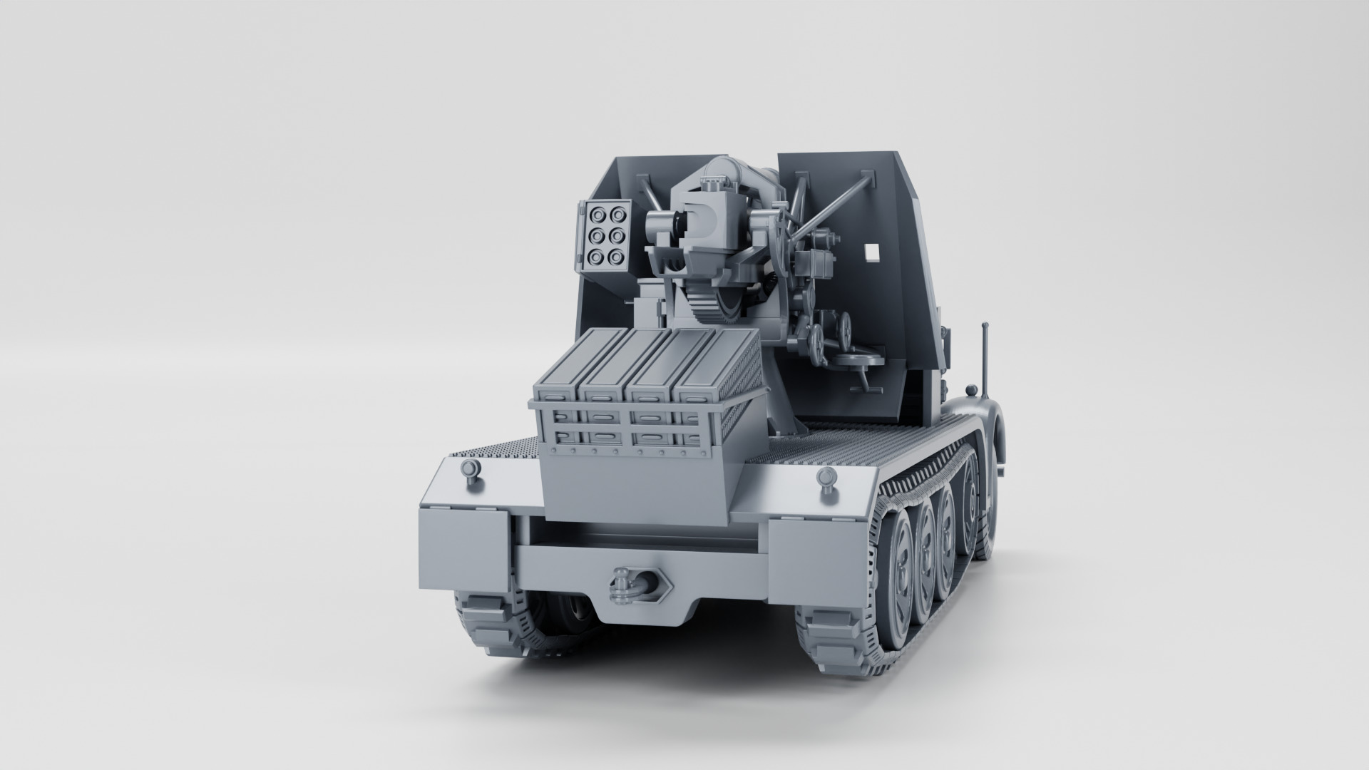 Sd Kfz 8 - 88mm Flak 18 auf Schwere Zugkraftwagen 12t 3D print model_5