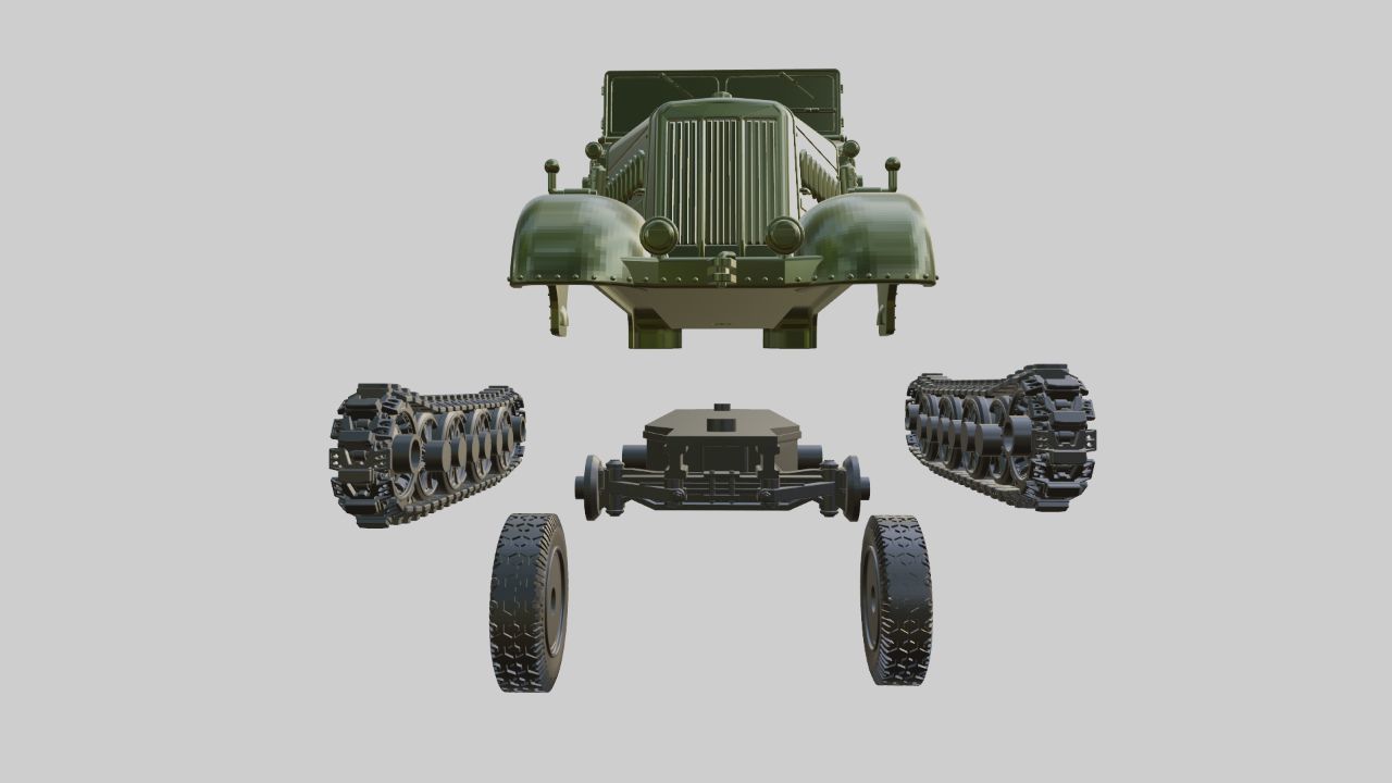 Sd Kfz 9 Zugkraftwagen 18t - FAMO 3D print model_6