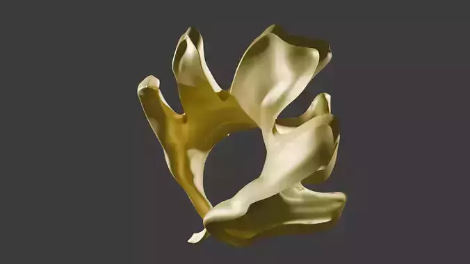 A ring made of an oak leaf 