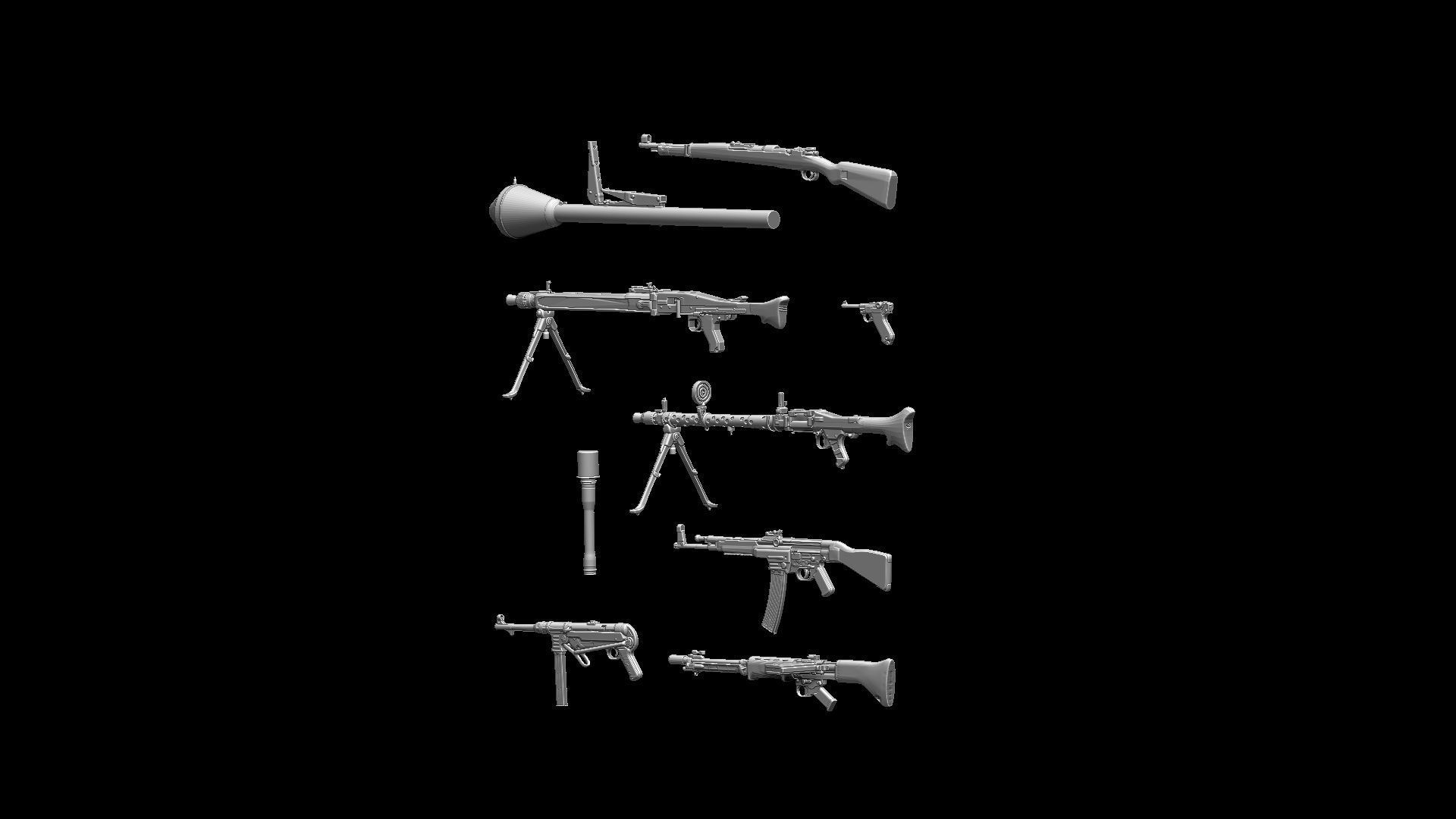 German equipment and weapon ww2 3D print model_22