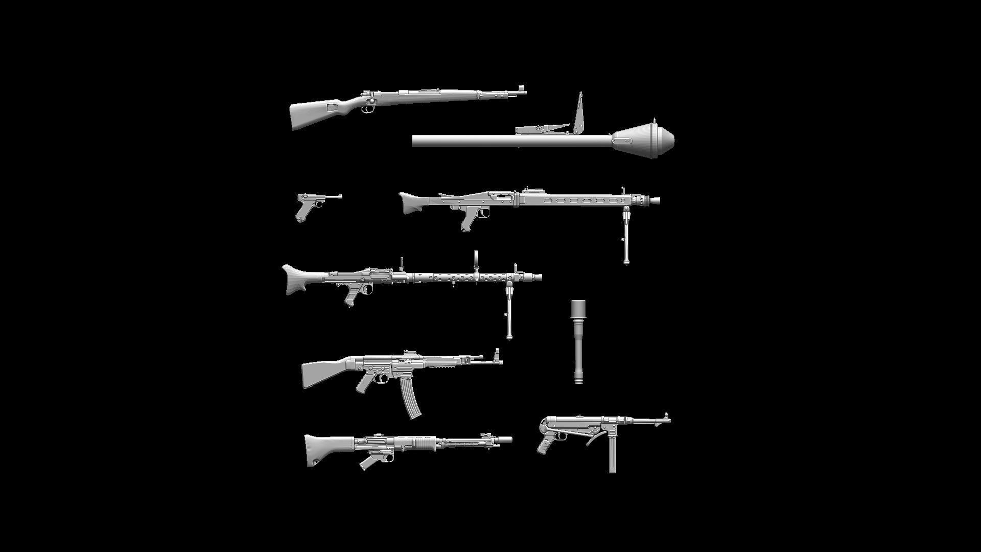 German equipment and weapon ww2 3D print model_13