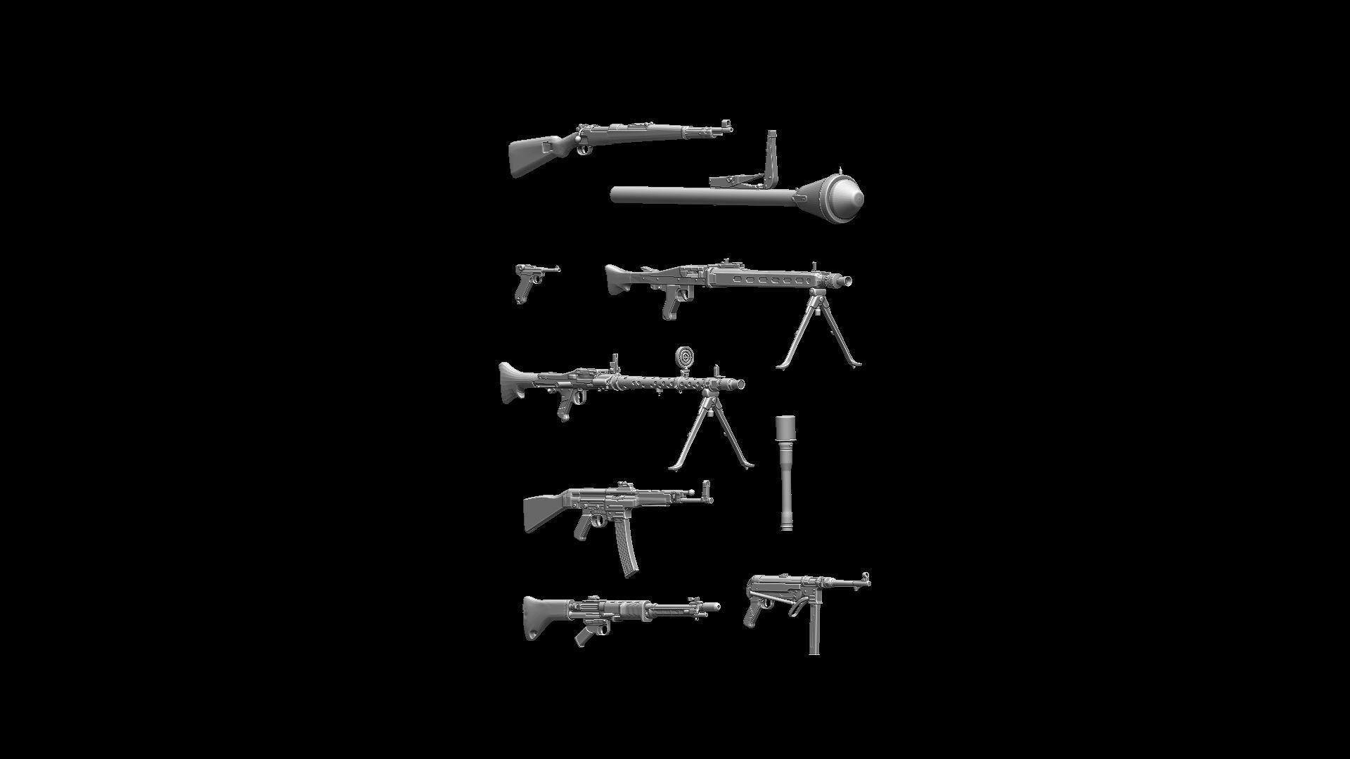 German equipment and weapon ww2 3D print model_26