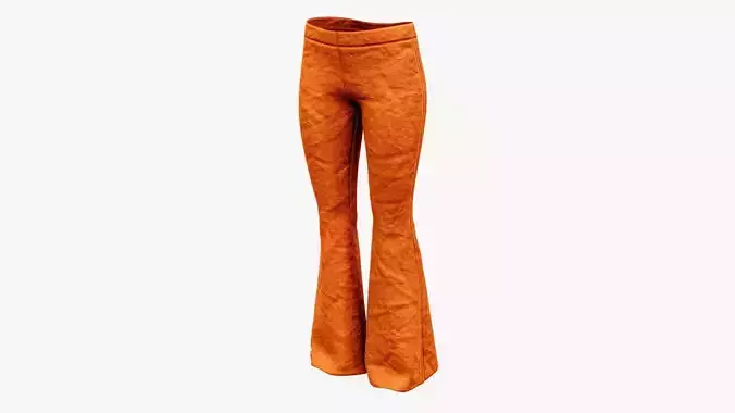 Denim Woman Pants Low-poly 3D model