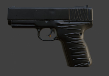  3D Pistol Model 3D model_1