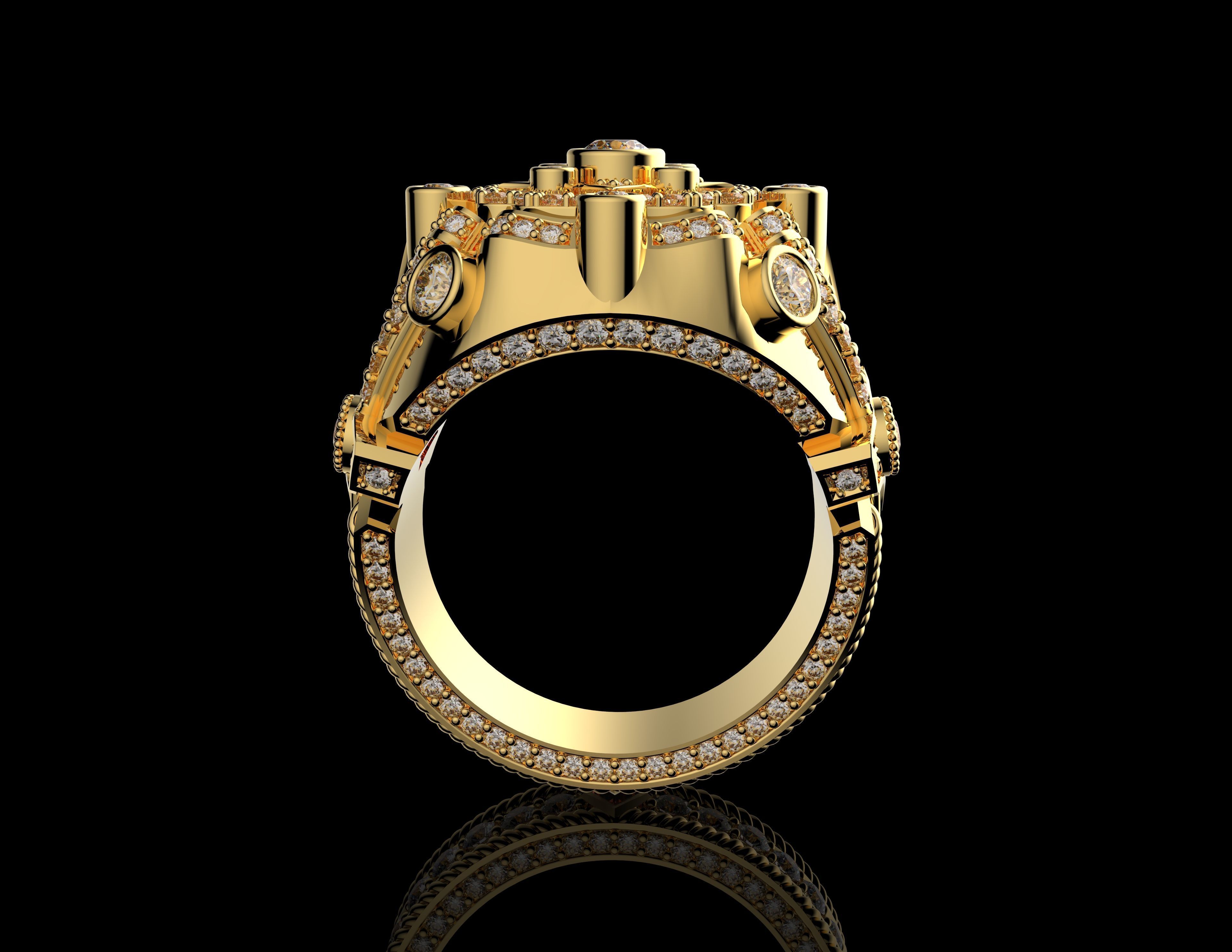 Gold N1422 3D print model_4