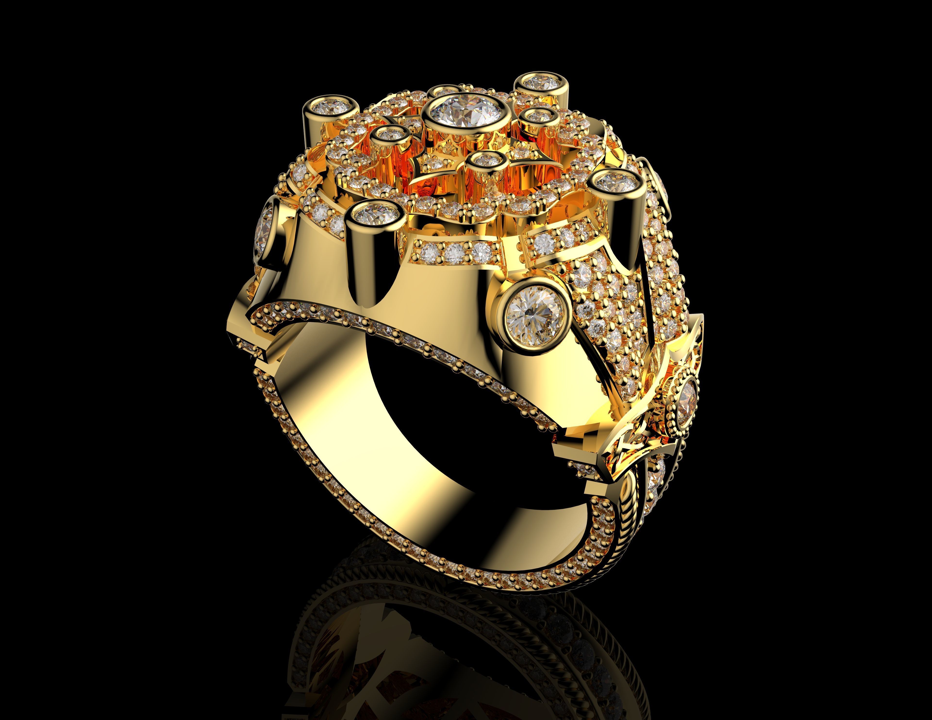 Gold N1422 3D print model_3