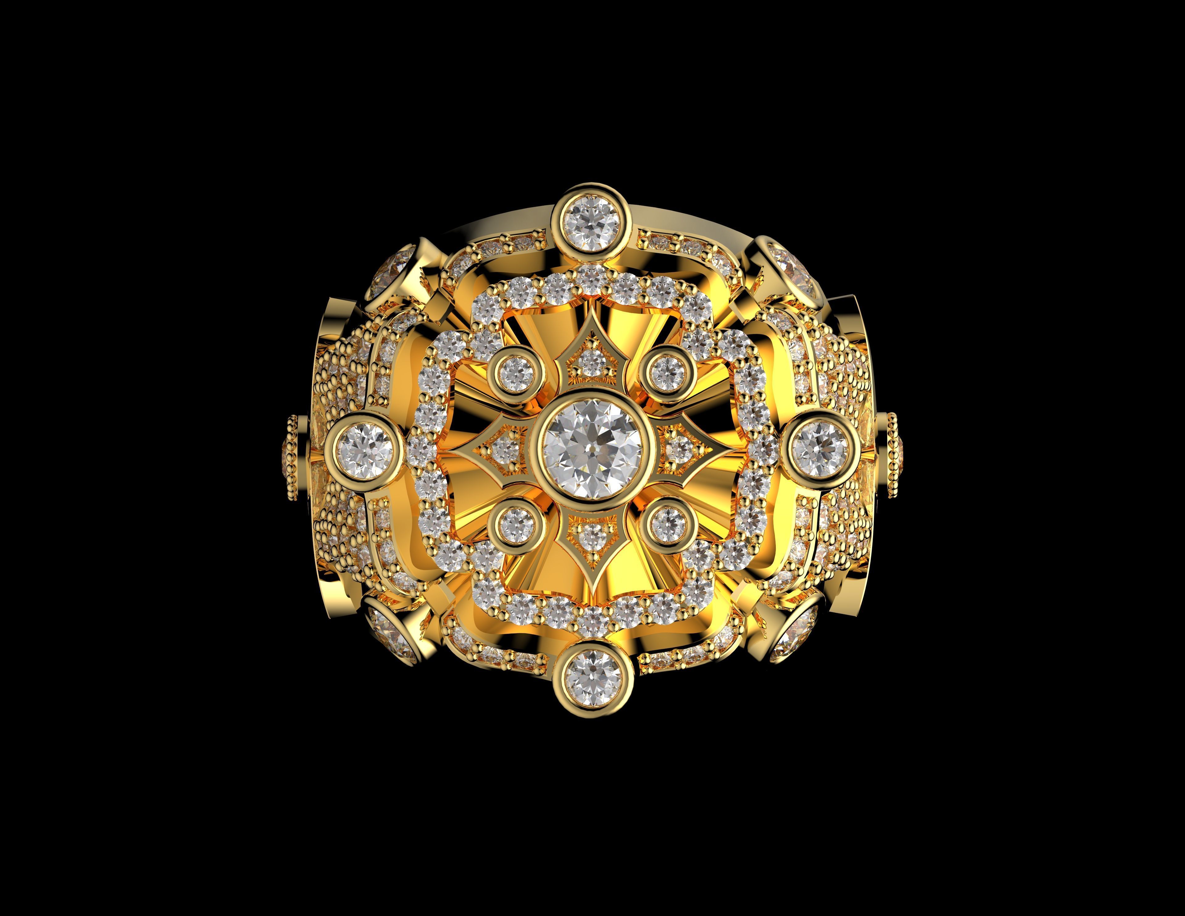 Gold N1422 3D print model_2