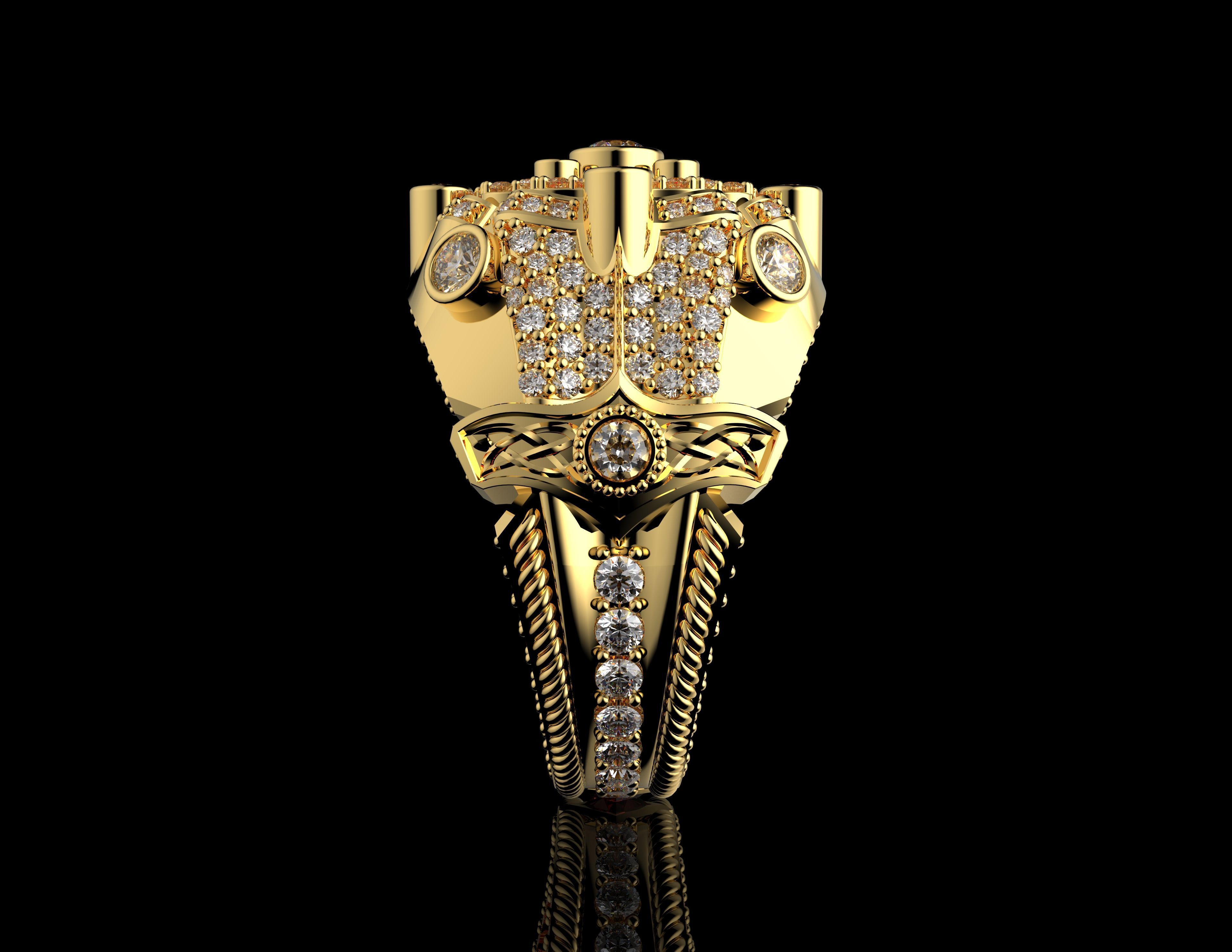 Gold N1422 3D print model_6