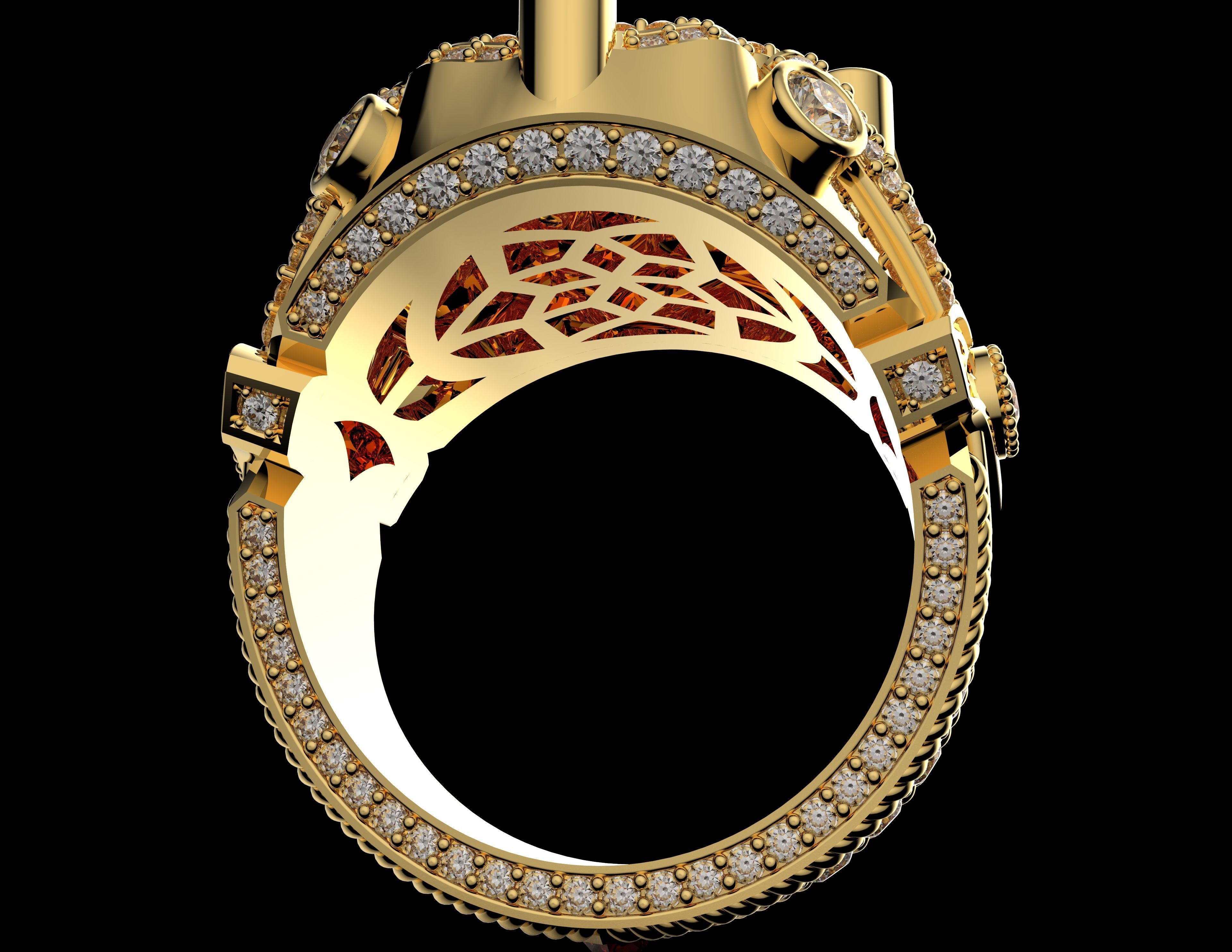 Gold N1422 3D print model_7