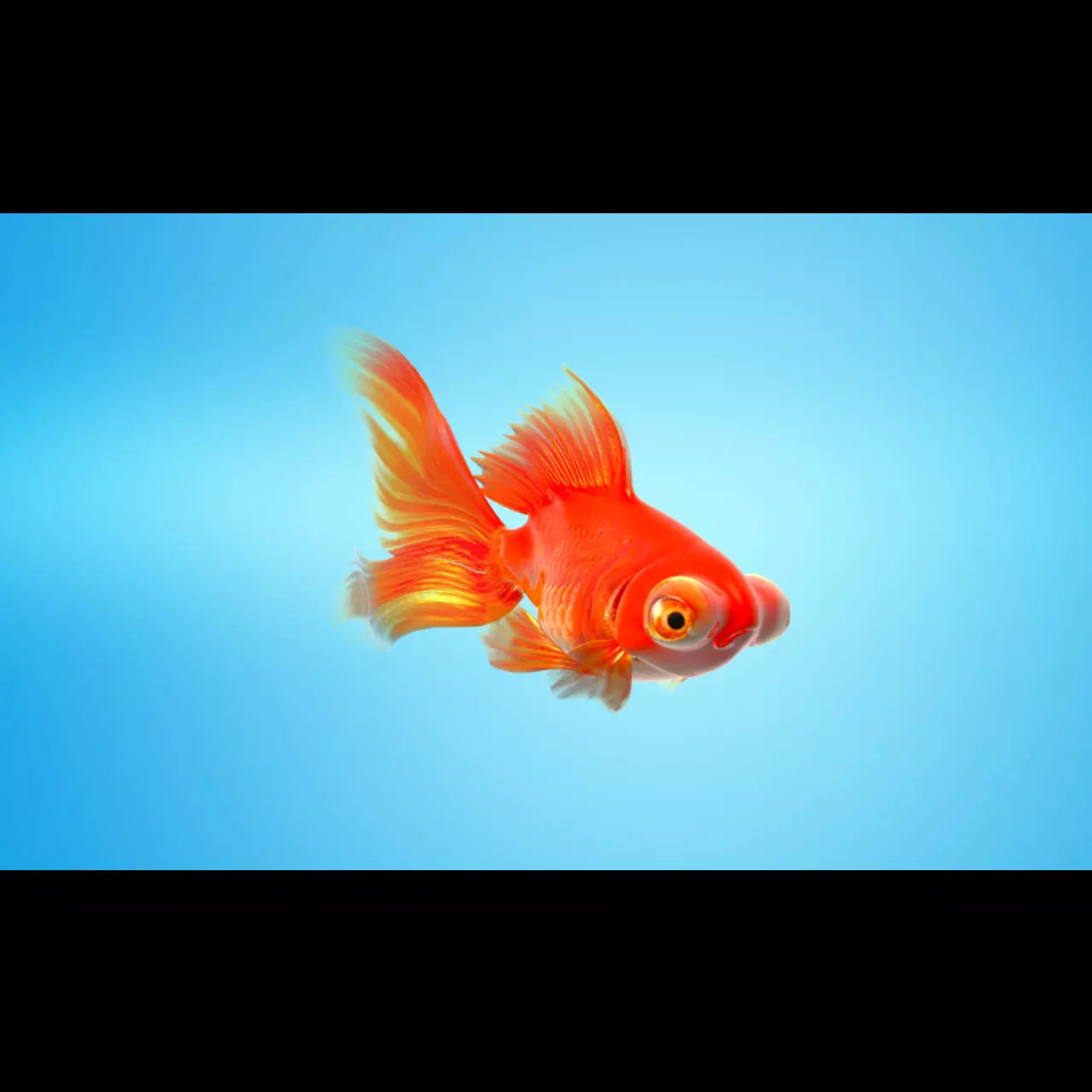 Goldfish Full RIGGED ANIMATED 3D model