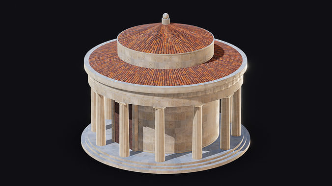 Tholos Low-poly 3D model