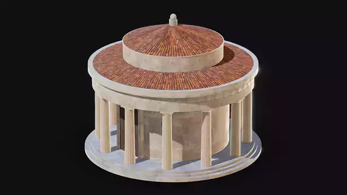 Tholos Low-poly 3D model