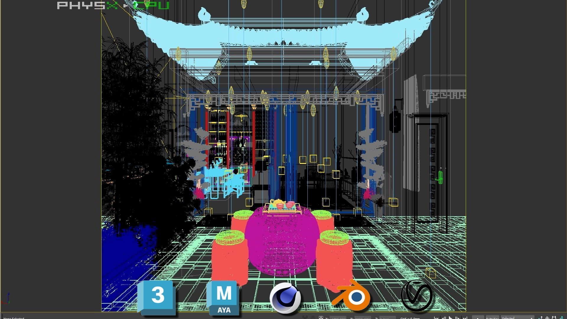 Photorealistic Balcony Garden Kit PBR Textures Modular 3D Models Low-poly 3D model_20