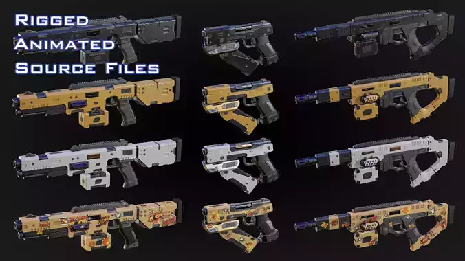 Weapon IMPACT - Animated Gun Bundle