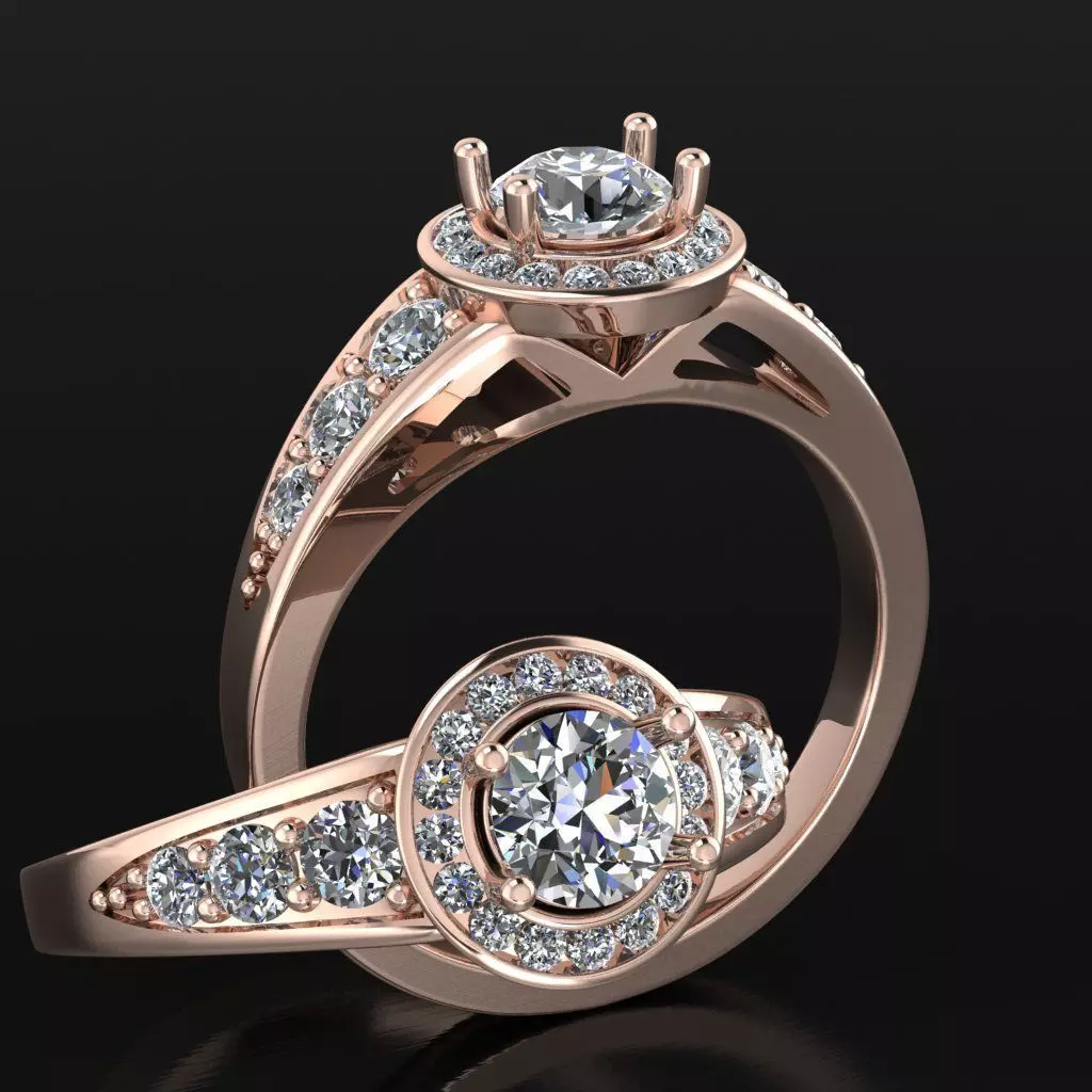 ring stone  3D print model_0