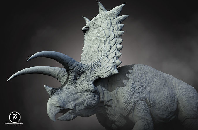 Pentaceratops The Five Horned GiantV2 3D print model