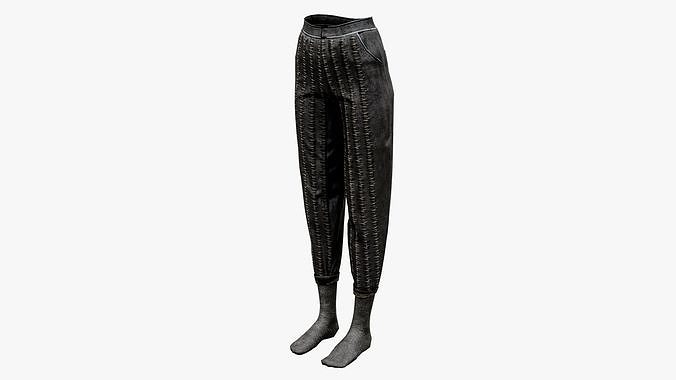 Medieval Aristocratic Pants Low-poly 3D model