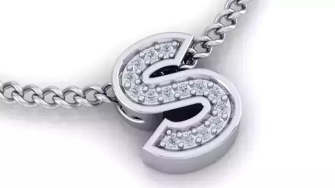 Initial Letter Pendant S