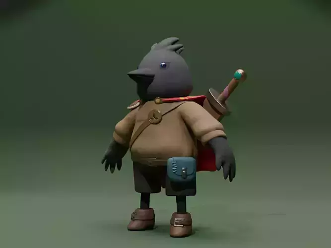 Crow Dude adventurer bird