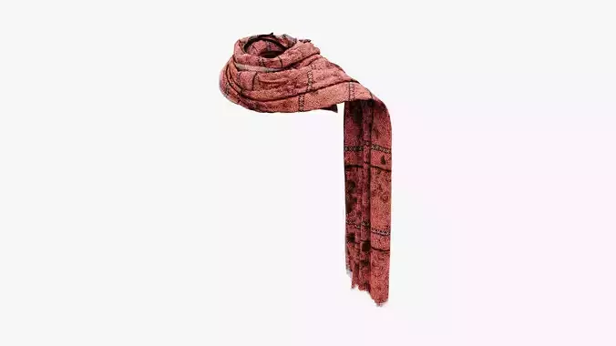 Medieval Scarf Low-poly 3D model