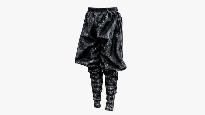 medieval Warrior Pants Low-poly 3D model