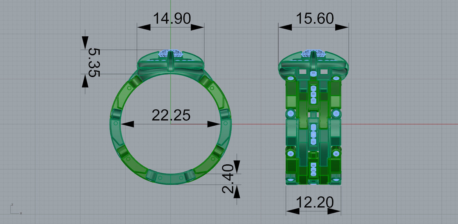 Gold N1423 3D print model_9