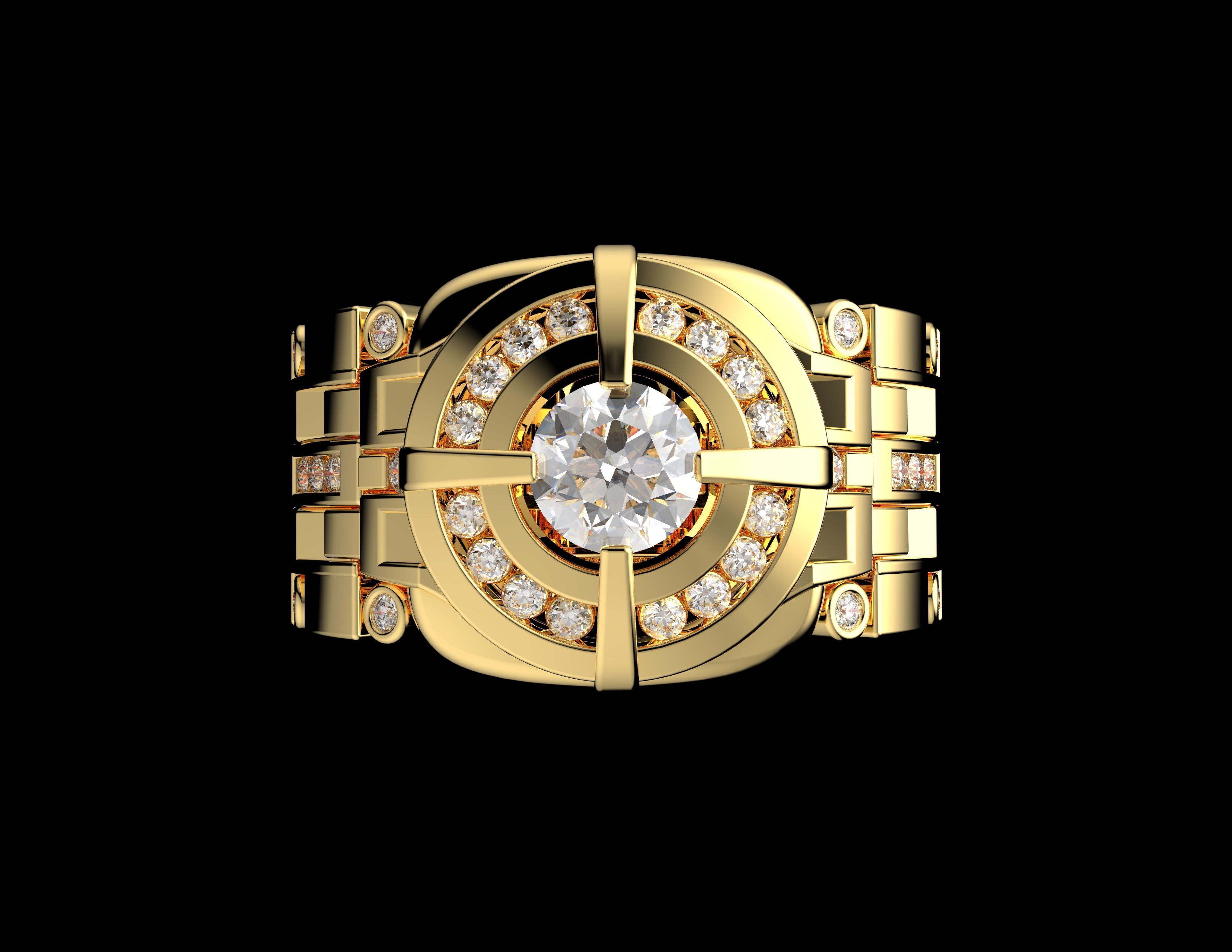 Gold N1423 3D print model_2