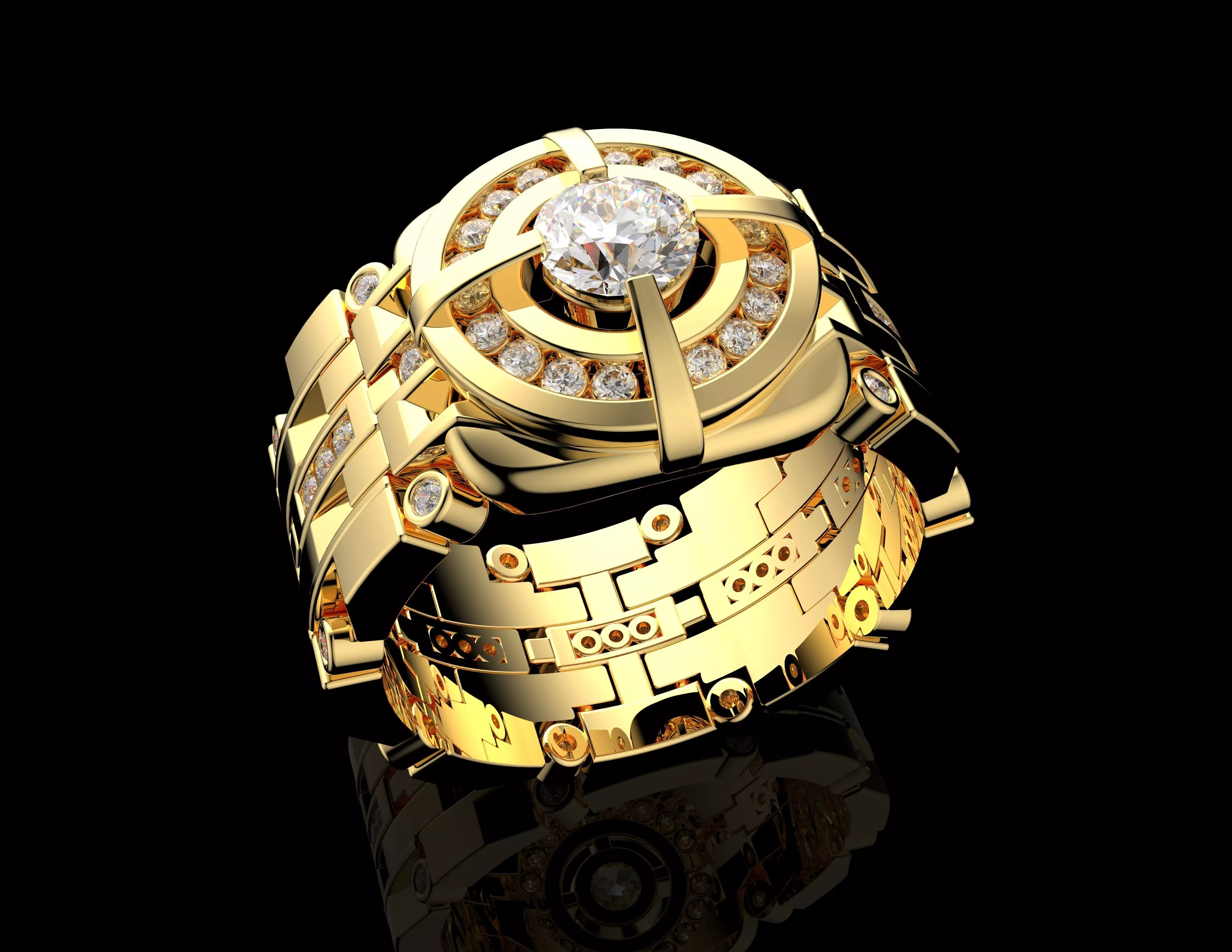 Gold N1423 3D print model_0