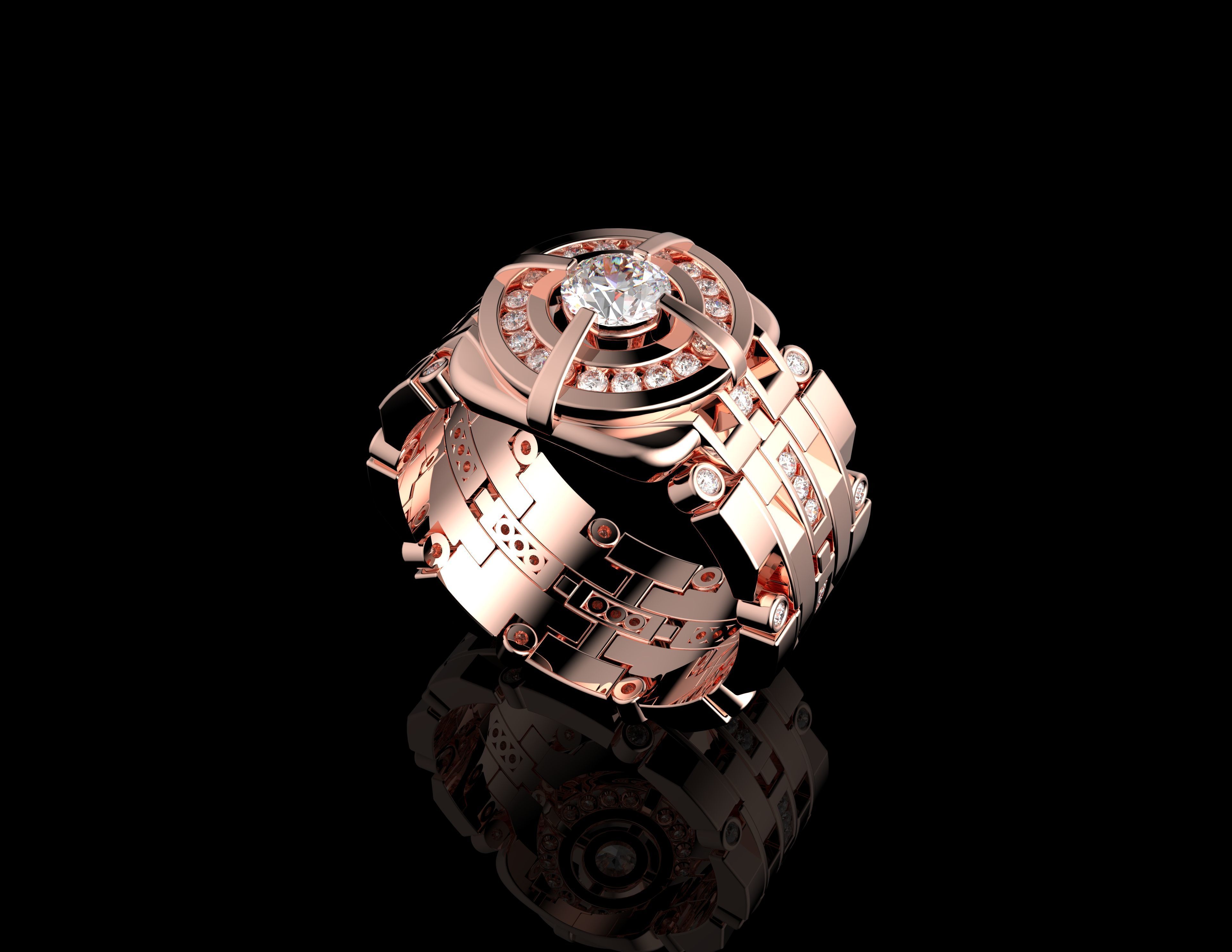 Gold N1423 3D print model_7