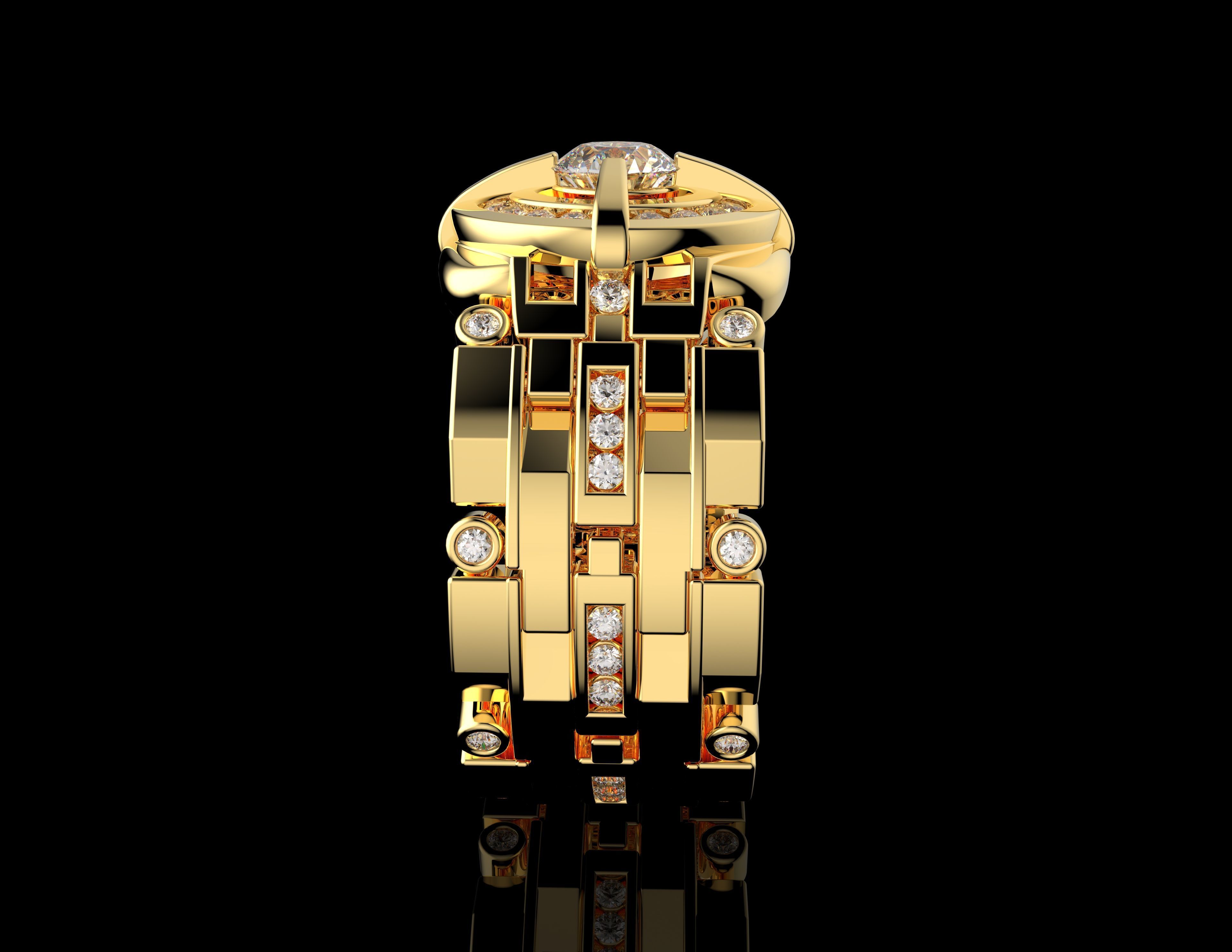 Gold N1423 3D print model_4