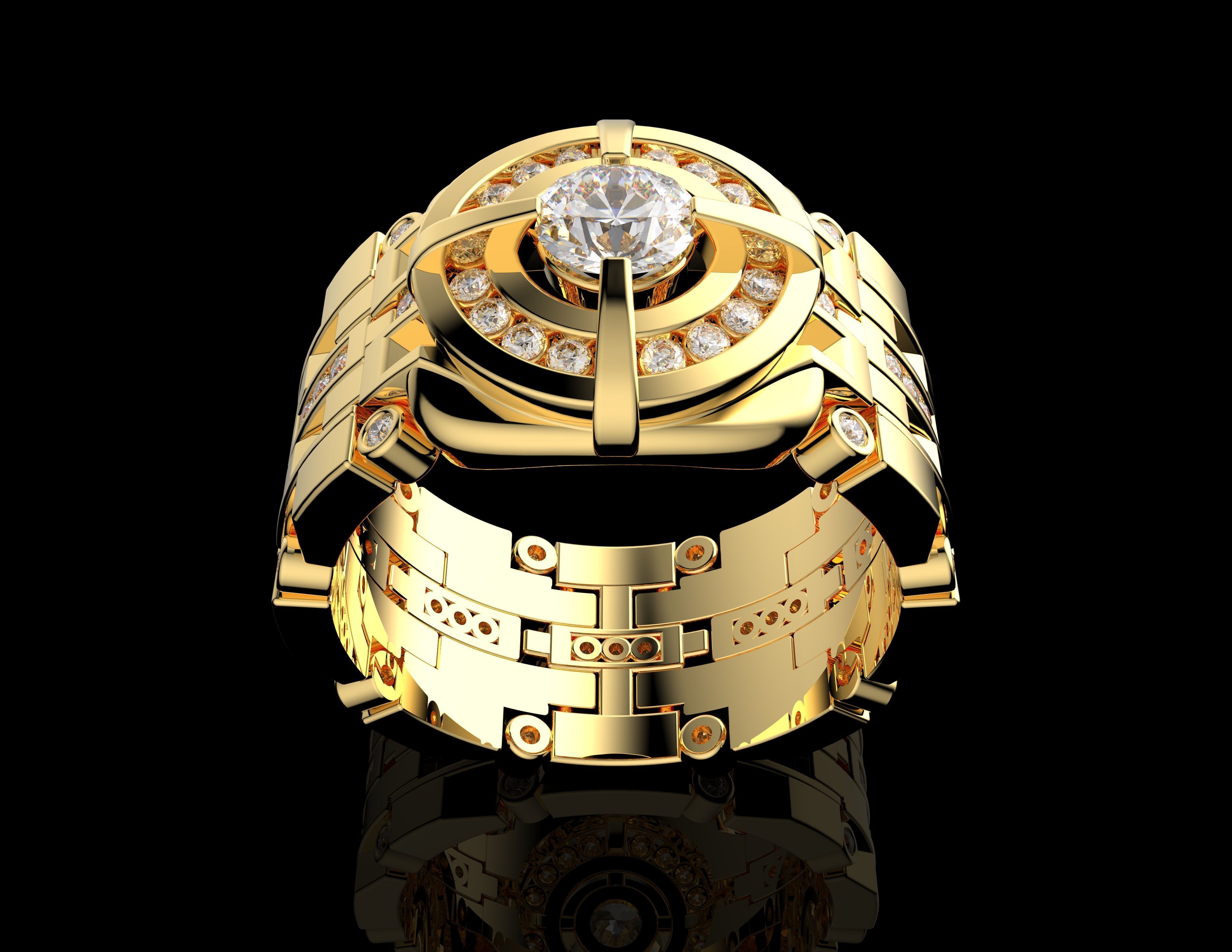 Gold N1423 3D print model_1