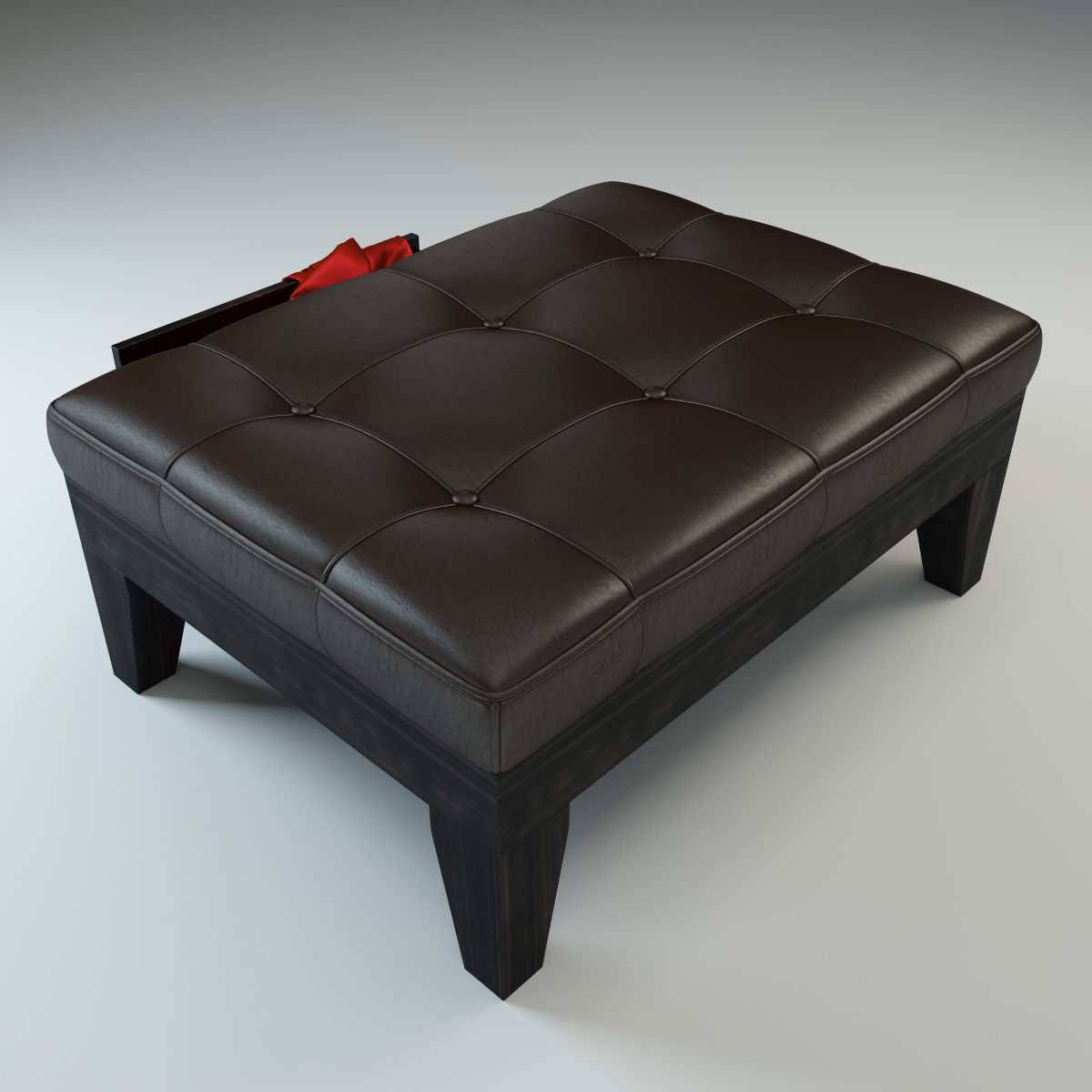 Ottoman with Drawer 3D model_4