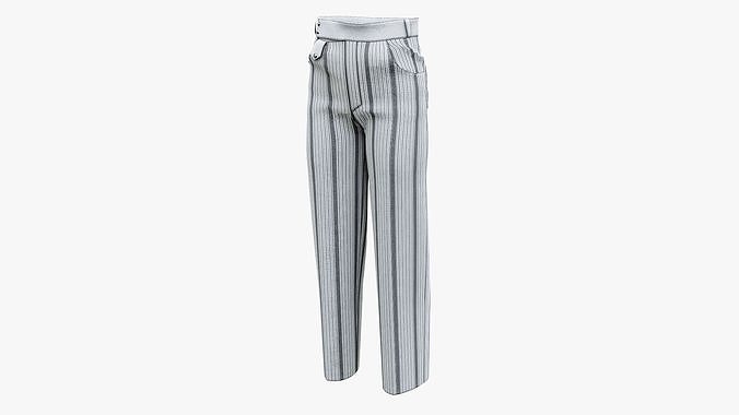 Modern Formal Pants Low-poly 3D model