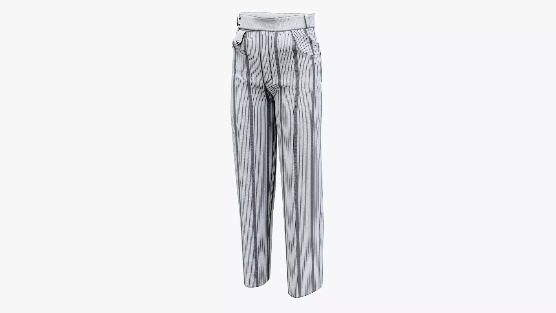 Modern Formal Pants Low-poly 3D model