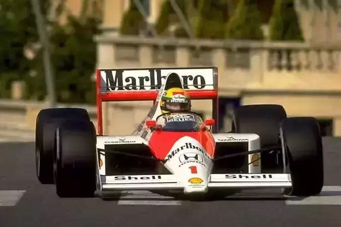 McLaren MP4 5 Ayrton Senna RIGGED Free 3D model
