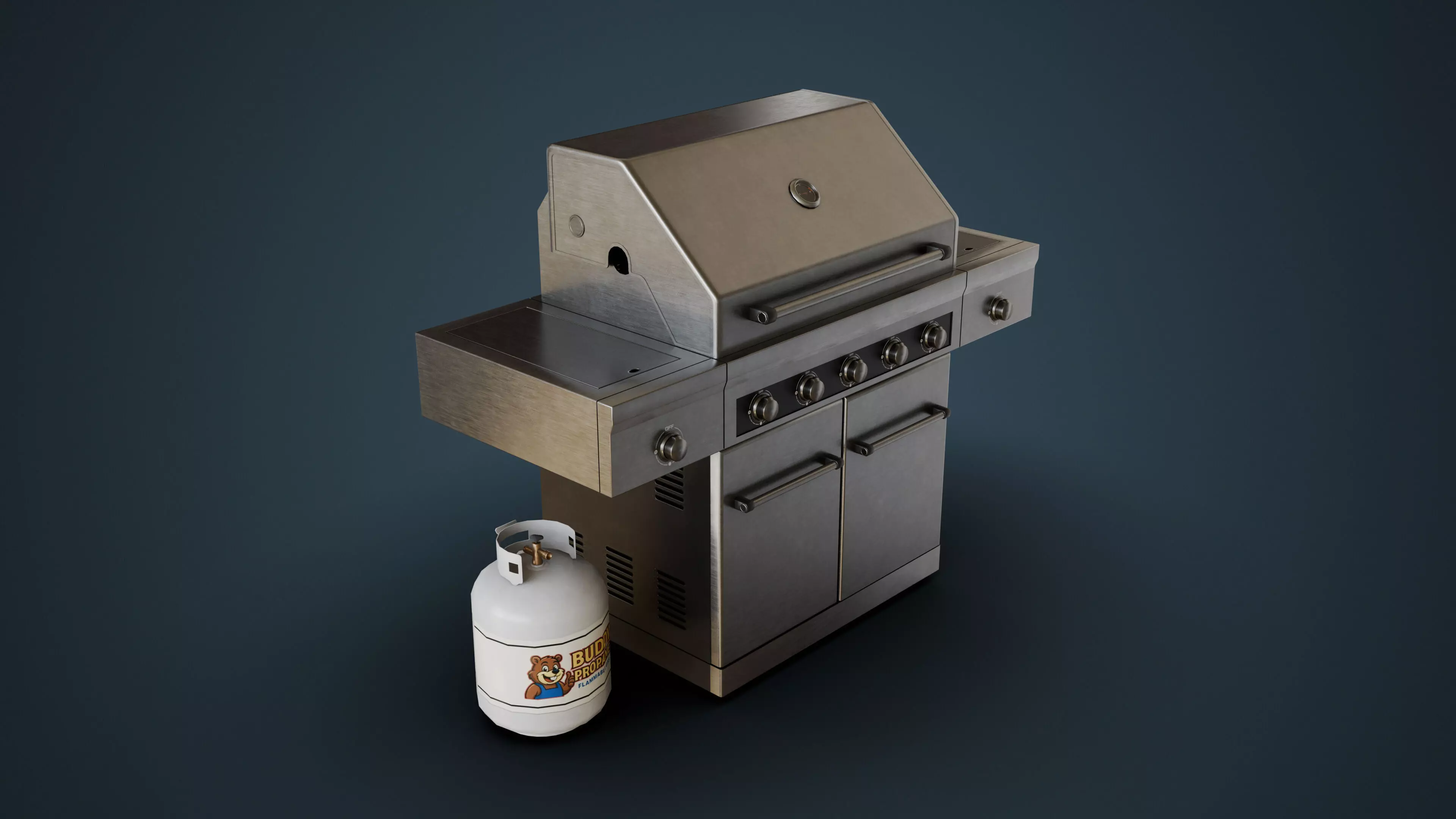 Outdoor Grilling Pack 3D Model Collection_0