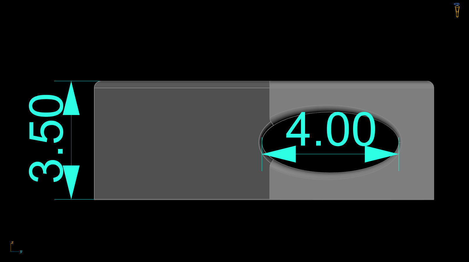 Initial Letter Pendant X 3D print model_4