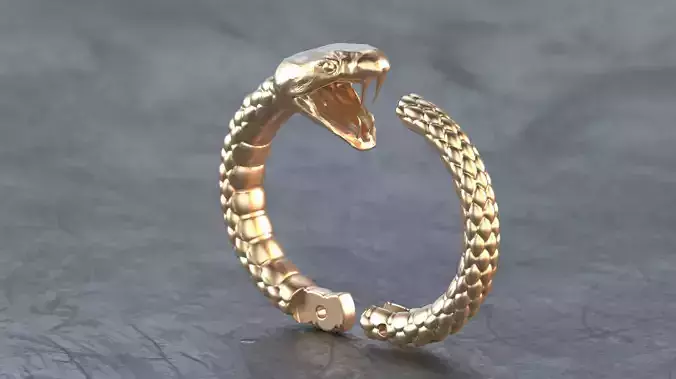 Brinco Ouroboros - Snake Earring