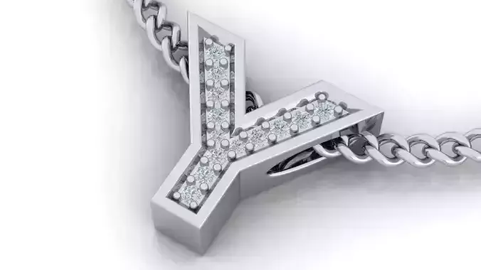Initial Letter Pendant Y